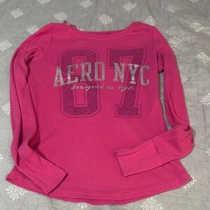 aeropostale pink Long Sleeve Kids Shirt